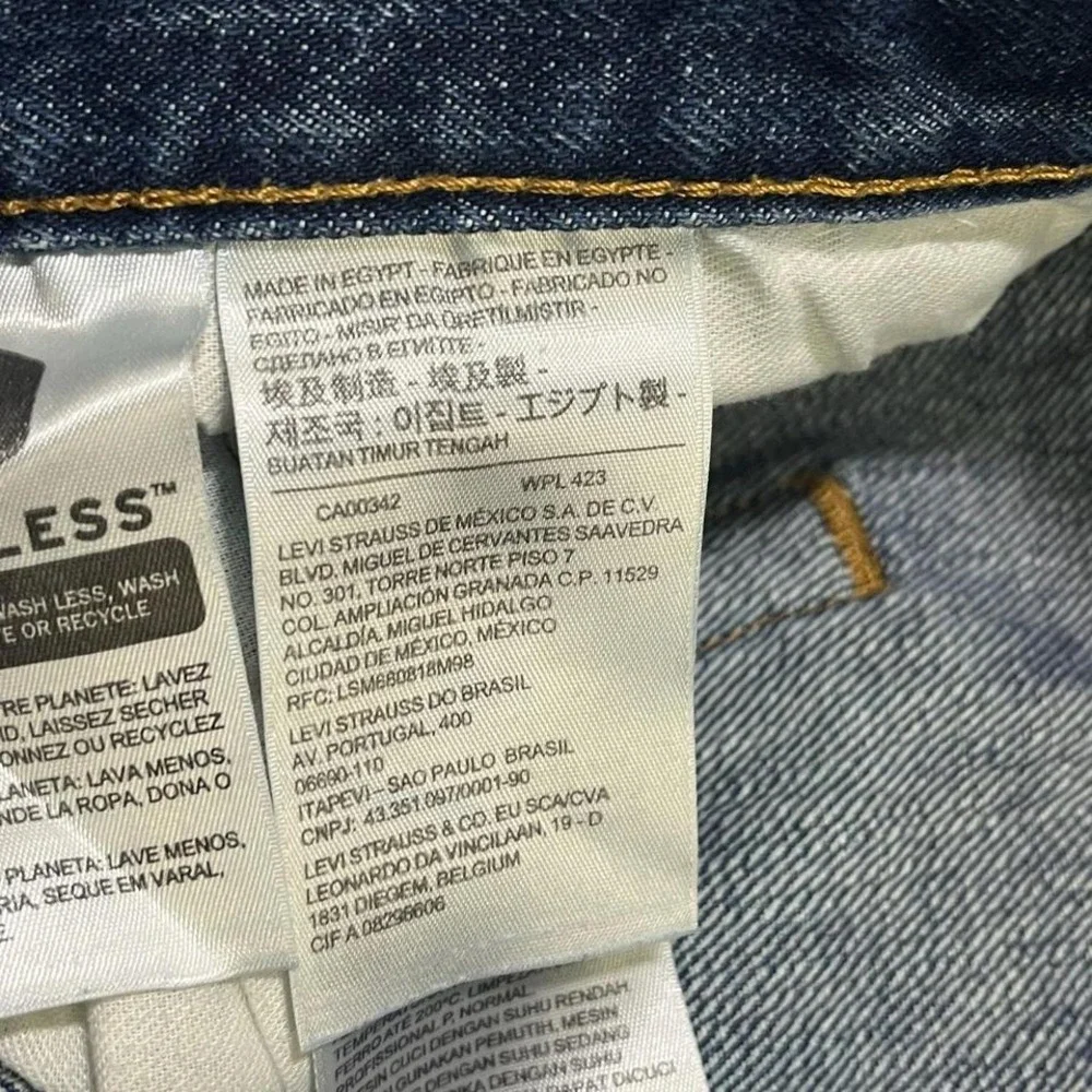 Levi's 501 Button‎ Fly Jeans Mens 32x29 Blue Faded Straight Leg Denim